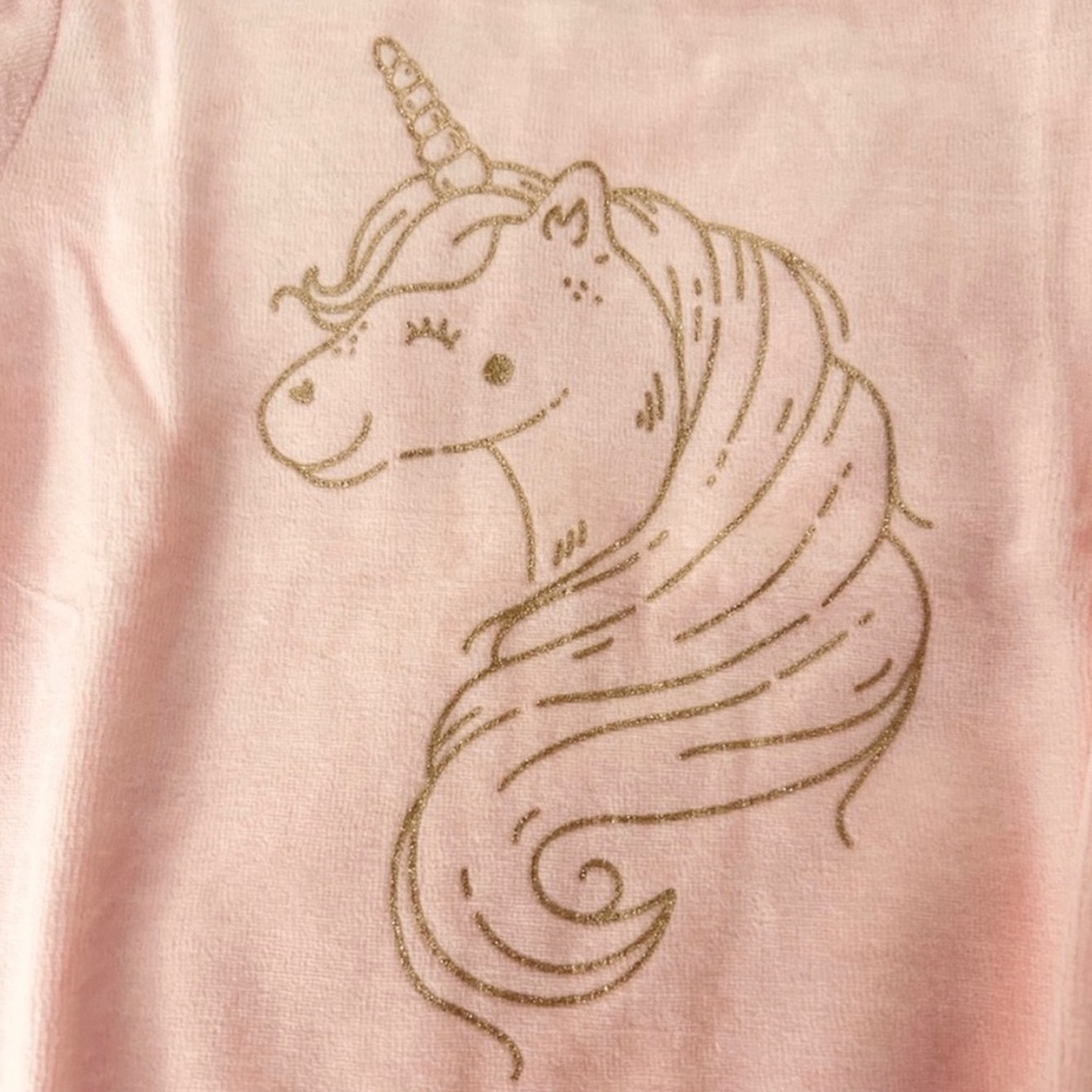 First impressions - Unicorn velour top - 2T